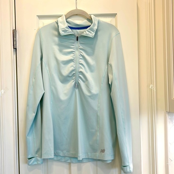 New Balance NB DRY Pullover Athletic Wear with Zipper and Back Pockets sz.L - Picture 1 of 11